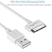 [Apple Certified] ACEPower 4 Feet (1.2M) 30 pin USB Sync and Charging Cable for iPhone 4 / 4S /3G / 3GS, iPad 1 2 3, iPod nano 5th / 6th and iPod Touch 3rd / 4th generations,White (Retail Packaging)
