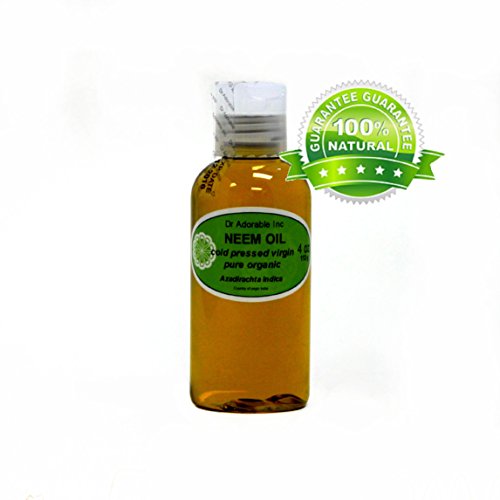 Neem Oil Organic Pure Cold Pressed by Dr. Adorable 4 oz