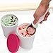 Tovolo Tilt Up Ice Cream Scoop, Ergonomically Balanced Hand, Chrome Plated, Dishwasher Safe, Fuchsia