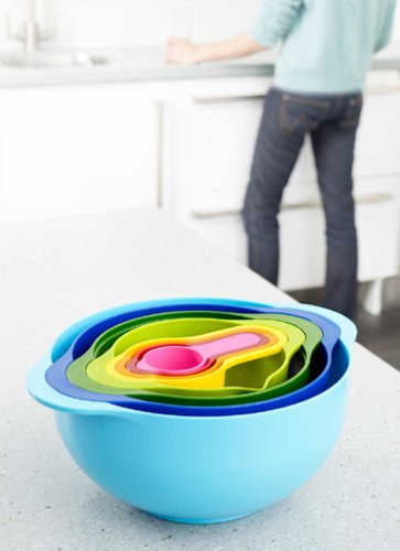 Joseph-Joseph-40086-Nest-8-Nesting-Bowls-Set-with-Mixing-Bowls-Measuring-Cups-Sieve-Colander-8-Piece-Multicolored