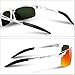 DUCO Mens Sports Polarized Sunglasses UV Protection Sunglasses for Men 8177s(Silver Frame Revo Gold Lens)