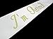 Classic I’m Retired! Sash – Gold Foil Retirement Sash for Women and Men & Large Safety Pin. Great for Retirement Party, Events and Decorations by JPACO (White)
