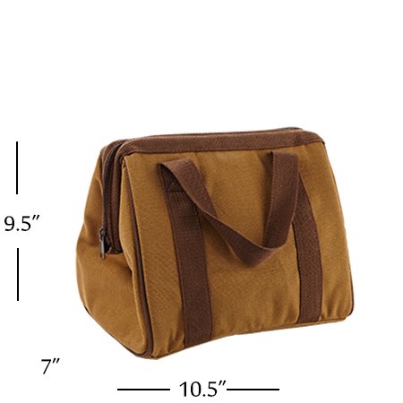 Fit & Fresh Men's Big Phil Insulated Lunch Bag with Ice Pack, Brown