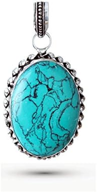 Waama Jewels Collection Of Agate Turquoise Stone Boho Without Chain Pendant For Women And Girls