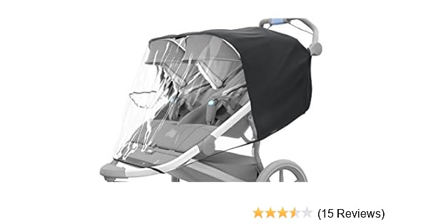 thule double stroller rain cover