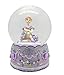 Lightahead® Sitting Ballerina 100MM Polyresin Music Water Snow Globe with Inside Figurine Revolving Playing Tune SWAN Lake (Purple)