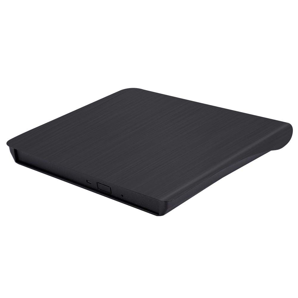 AMONIDA CD Drive Enclosure, Optical Drive Enclosure, Aluminum High Specification for Laptop(black)