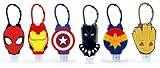 MARVEL 6-Pack Hero Combo Official Licensed Bac-Pac Buddies Hand Sanitizer Travel Size Scented Gel On-the-Go Bottles