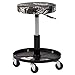 Gas Monkey Pneumatic Garage Chair with Tool Tray - 5 Rolling Casters with 300 Lbs Capacity