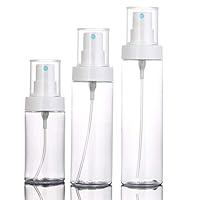 Gnc33Ouhen 80/120/150ml Plastic Transparent Travel Refill Empty Liquid Perfume Water Sprayer Bottle with Pump with Cup Cosmetic Atomizer Transparent 120ml