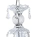 Ridgeyard Clear 10 Lights Modern Luxurious K9 Crystal Chandelier Candle Pendant Lamp Ceiling Living Room Lighting for Dining Bedroom Hallway Entryway Idea Decoration (Clear)