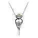 KEKLLE Felix Felicis Liquid Luck Potion Vial Bottle Pendant Charm Chain Necklace - Silver/Metal (0.6 Oz)