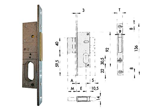 Cisa 34813 44240-18-0 INFILARE Lock Oval Cylinder F16