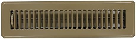 American Metal 413B2X14R 2-Inch by 14-Inch Brown Floor Diffuser