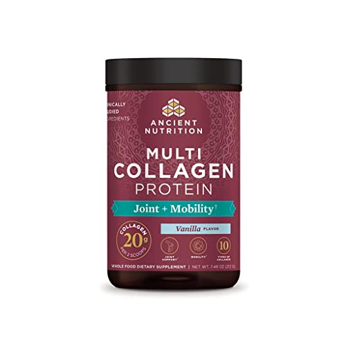 Ancient Nutrition Collagen Powder Protein, Multi Collagen Protein Powder Joint + Mobility, 20