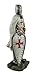 Zeckos Resin Statues Templar Knight Medieval Crusader Standing W/Shield Grasping Sword Statue 3.25 X 8.5 X 2.5 Inches White One Size