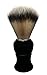 Shaving Brush, QSH Synthetic Brush Hair Knot with Pure Black Engineered Imported Acrylic Handle Shaving Brush for Razors