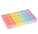 QIJUN 7 Day Pill Box & 4 Times a Day Pill Organizer,Pill Reminder with 28 compartments in a Storage/Travel Pill Box Case,Pill Organizer, Medicine Organizer, Vitamin Organizer