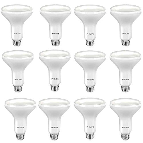 Philips 474312 BR30 LED Dimmable 650-Lumen, 2700-Kelvin, 9 (65-Watt Equivalent) Flood Light Bulb with E26 Medium Base, Soft White, 12-Pack, Piece