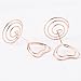 JANOU Mini Heart Shape Place Card Memo Holder Picture Stand Note Clip for Wedding Party Decoration Pack 10pcs (Rose Gold)