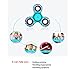 Keepfit Tri-Spinner Fidget Toy, LED Flashing Light EDC Anti-Stress Toys, Help ADD ADHD (Flower-D)