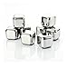 Amerzam Set of 8 Stainless Steel Whiskey Stones with Tongs,Wine,Beer,juice,Drinks