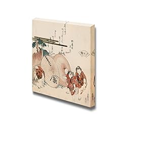 Lost-Love Shell by Katsushika Hokusai - Canvas Print Wall Art Famous Painting Reproduction - 12" x 12"