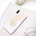 YeLoveHaw for XS Case for Girls, Flexible Soft Slim Fit Full Protective Cute Shell Phone Case with Marble and Golden Pineapple Pattern for X 5.8 Inch (Marble Pineapple)