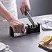 Knife Sharpener - Professional Kitchen 3 Stage Knife Sharpener for Straight and Ceramic knives, Diamond, Tungsten Steel and Ceramic Rod Helps Restore and Polish Blades, Quickly, Safe and Easy to Use