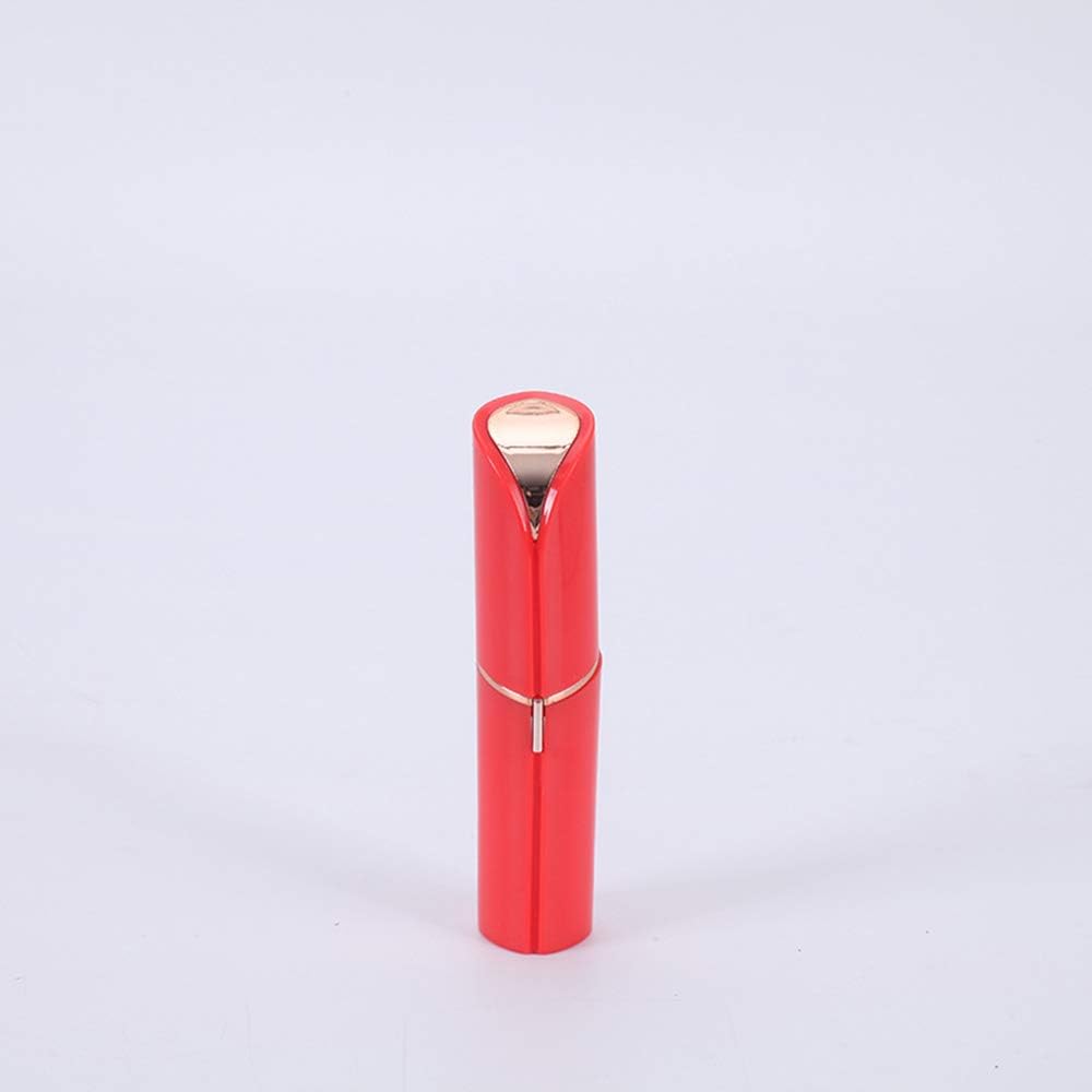 Women's Electric Hair Removal Device, Rechargeable Lip Shaver/Lady's Depilator, Suitable for Shaving Underarm Hair/Leg Hair/Private Hair,Red