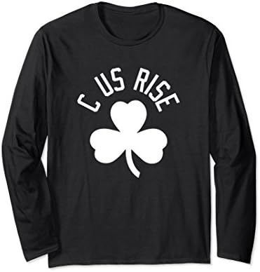Unisex Boston See Us Rise T-shirt Long Sleeves C Us Rise Tee XL: Black