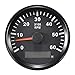 ELING Tachometer RPM Tacho Gauge Hour Meter for Car Truck Boat Yacht 0-6000 RPM 85mm with Backlight