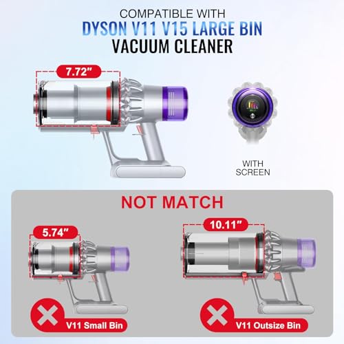 LBOYLOVE® Canister Replacement Kit for Dyson V11 V15 SV14 SV15 SV22 Vacuum Cleaner, Dust Bin and Filter Replacement for Dyson Vacuum Cleaner, Compare to Part no. 970050-01 and Part no. 965443-01