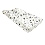 Just Born Adventure Changing Pad Cover, White/Navy/Orange