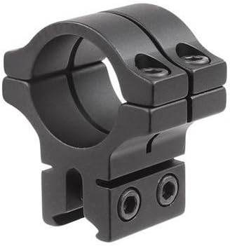 BKL Single 1 Double Strap Ring, 3/8 or 11mm Dovetail, 1 Long, Medium, Black