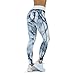 GBSELL Women Geometry Print Sports Gym Yoga Workout Athletic Leggings Pants (Black griotte, L)