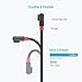 USB C Right Angle Cable,SUNGUY (2-Pack,6ft x2) Braided Max 5V/2.4A 12W 90 Degree USB-C Charging Data Sync Cable for Samsung Galaxy S9 S8 Plus,Google Pixel 2XL,OnePlus 6,Sony Xperia XA2 and More