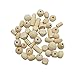 100g Assorted Natural Wooden Bead Wood Spacer Beads Unfinished Wood Loose Beads for Bracelet Necklace Jewelry Making DIY