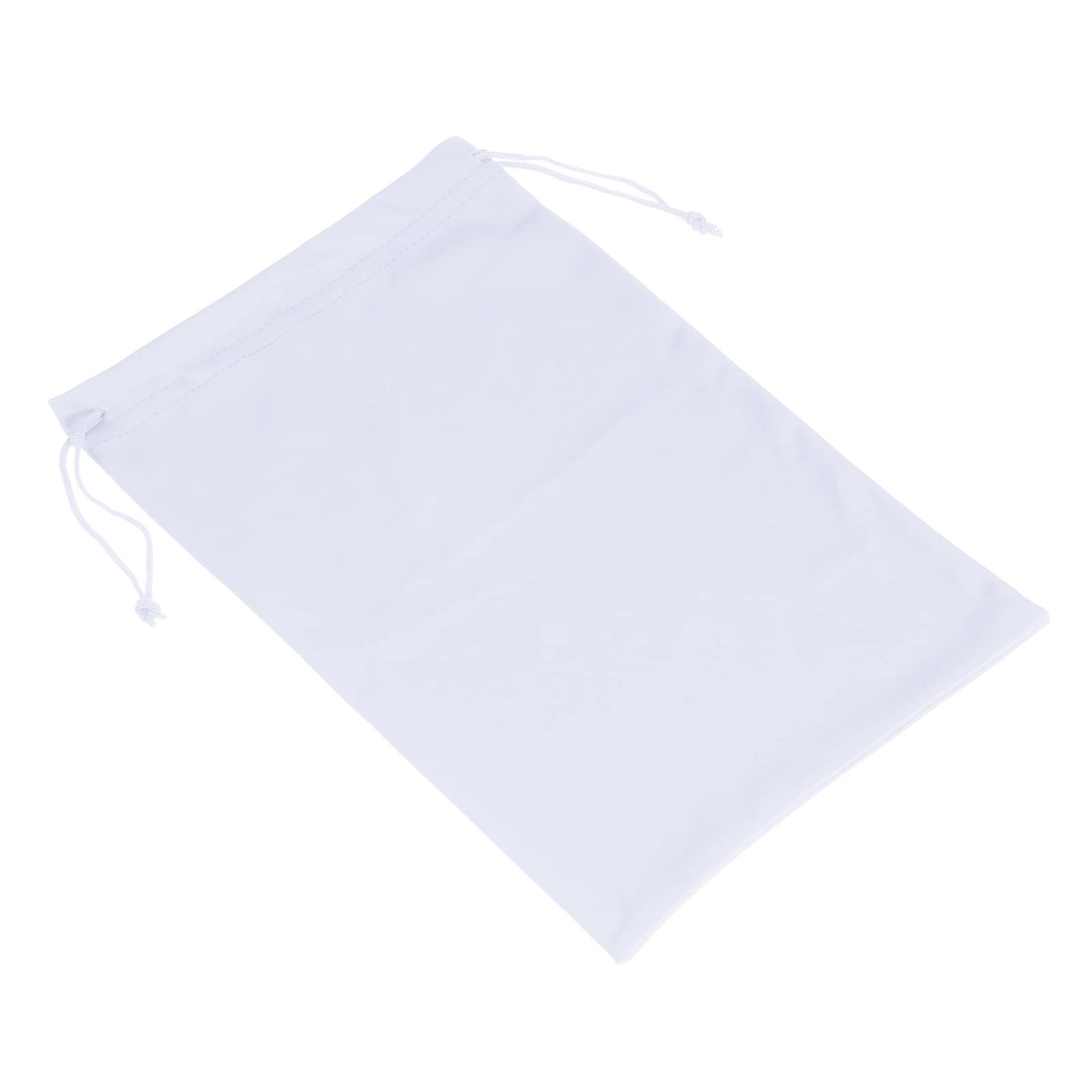 PATIKIL Ski Goggle Bag, 7.1"x10.6" Microfiber Snow Goggles Case Cover Soft Storage Sleeve Drawstring Pouch for Sunglasses Glasses Eyeglasses Camera Lenses White