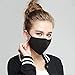 Hicdaw 10 Pcs Cotton Mouth Mask Black Anti Dust Face Mask for Men and Women (Black)