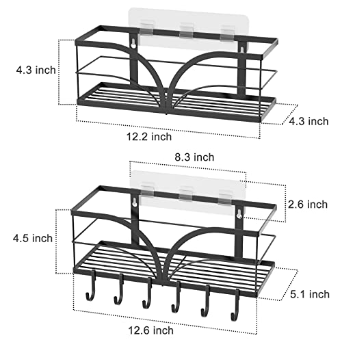 SRIWATANA Shower Rack, Adhesive Shower Shelves Bathroom Shower Caddy