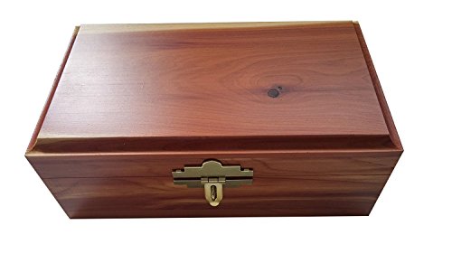 Amish Made Padlock Cedar Chest Box, 4"x7", Includes Lock