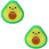 Mini Avocado Hair Clip,Acetate Hair Claw,Small Hair Clips for Women,Pack of 2