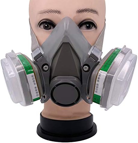 Bysoru Half Face Mask Respirator 7 in 1 Half Face Mask Suit for 6200 Gas Spray Painting Protection Respirator