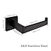 Velimax Stainless Steel Toilet Paper Holder for Bathroom Tissue Roll Holder for Lavatory Wall Mounted Toilet Roll Holder Contemporary Style Matte Black