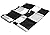 Set of 2 - Racing Outdoor Flag - Large 3' x 5', Weather-Resistant Polyester - Race Flags Nascar Theme Party Favor Decoration