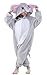 Newcosplay Unisex Children Elephant Pyjamas Halloween Kids Onesie Costume (125, Grey Elephant)