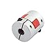 uxcell 8mm to 10mm Shaft Coupling 30mm Length 25mm Diameter Plum Motor Coupler Aluminum Alloy Joint Connector for DIY Encoder