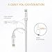 Kinps Apple MFi Certified Lightning to USB Cable 10ft/3m iPhone Charger Cord Super Long for iPhone X / 8 / 8 Plus / 7 / 7 Plus / 6S / 6S Plus / 6 / 6 Plus / SE, iPad Pro/Air/Mini (Nylon-White, 1 Pack)