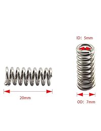 HJ Garden 4 juegos de componentes de muelles de nivelación UM2 4 tuercas M3 + 4 tornillos M3 + 4 pomos fijos de giro de manillar para impresora 3D, cama plataforma caliente, modelo de bricolaje, etc.
